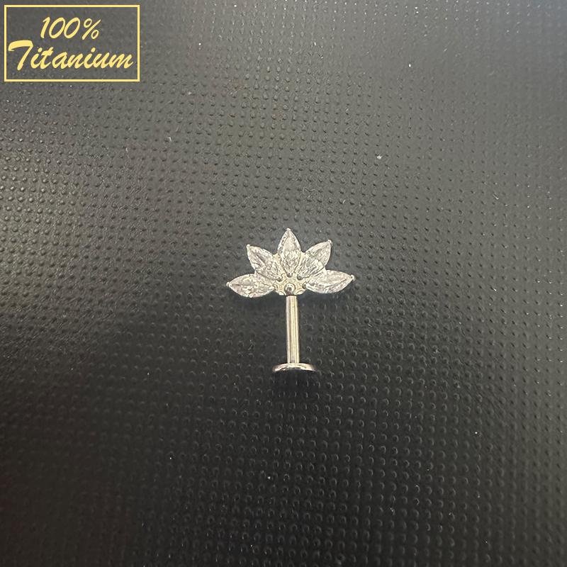 

Пирсинг Хеликс Циркон Лошадиный Глаз Штанга для Уха Внутренняя Резьба Плоская Задняя Сторона Кольцо для Губы Трагус Хрящ Мочка Серьга для Женщин Украшение для Тела 16G 1.2x6mm