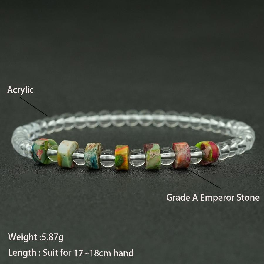 Novel Bohemian Women Charm Bracelet Premium Selected Emperor Stone Strand Braslet 4 Color Options Perfect Gift For Her Jewelry