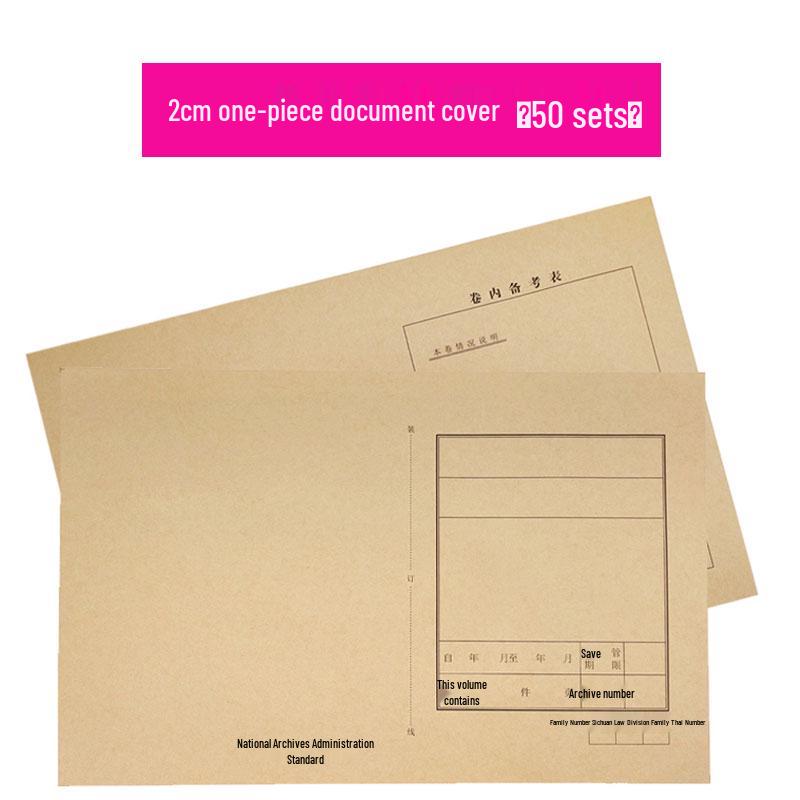 100-Pack A4/A3 Acid-Free Kraft Paper Document Covers for School, Law Firm, Architectural Use