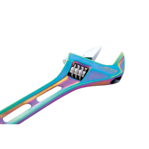 SK11 (SK11) SPIDER Gear Wide Adjustable Wrench Rainbow Colored Titanium Wide Mouth Width 30mm SPD-30GMP