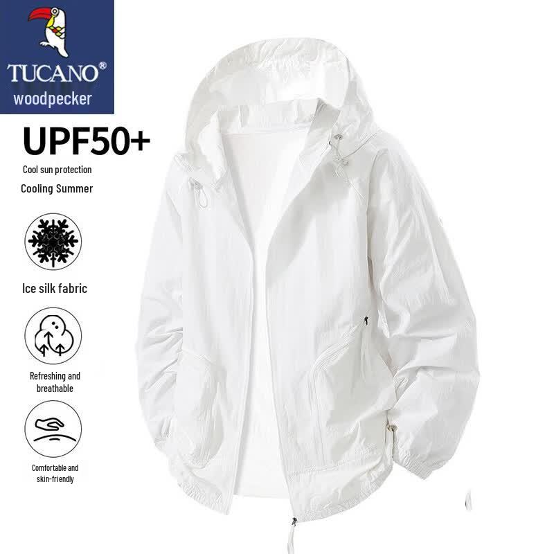 TUCANO Men s Hooded Lightweight Sun Protection Jacket M