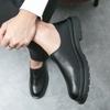 Personality Leather Men Shoes Loafers Mens Slip On Flats Shoes Comfortable Half Drag Lightweight Business Shoes Driving Shoes