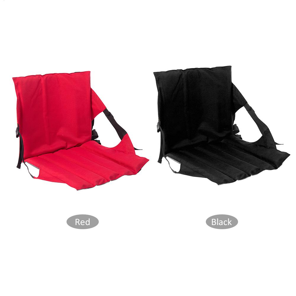 Outdoor Folding Chair Pad Stadium Cushion Buckle Design Backrest Seat Mat Indoor Sports Events Outing Travelling Hiking Fishing