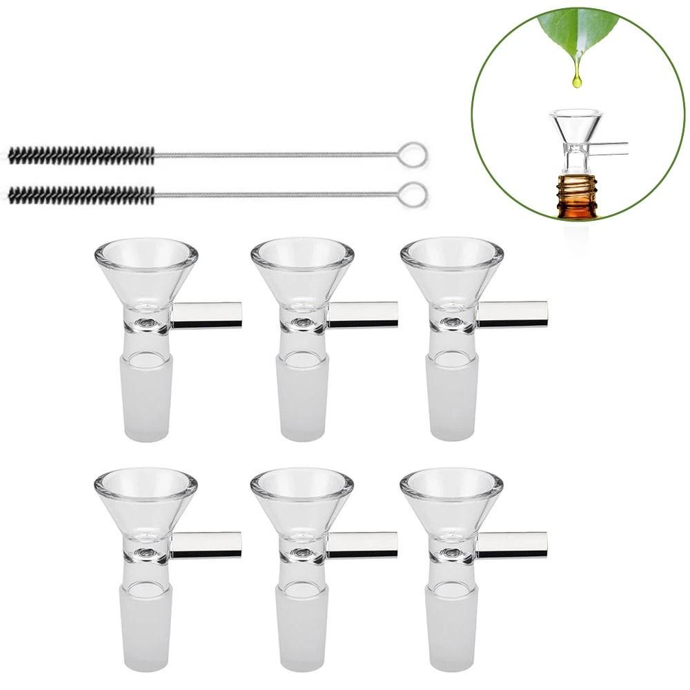 6 Stück Kompakter Glasfiltertrichter Mini Dreieckiger Saugfiltertrichter Einmachen