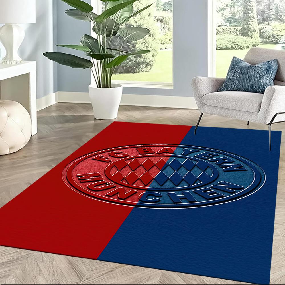 Bayern Munich Abstract Art Square Rugs Are a Great Choice for Living Rooms, Bedrooms, Home Décor, and As Gifts