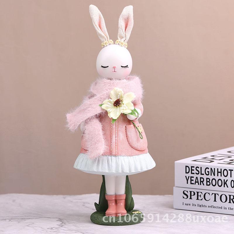 Year of the Rabbit Resin Crafts Rabbit Ornaments for Cake Baking Decorations Home Decor Wholesale Gift Small Medium Large Sizes