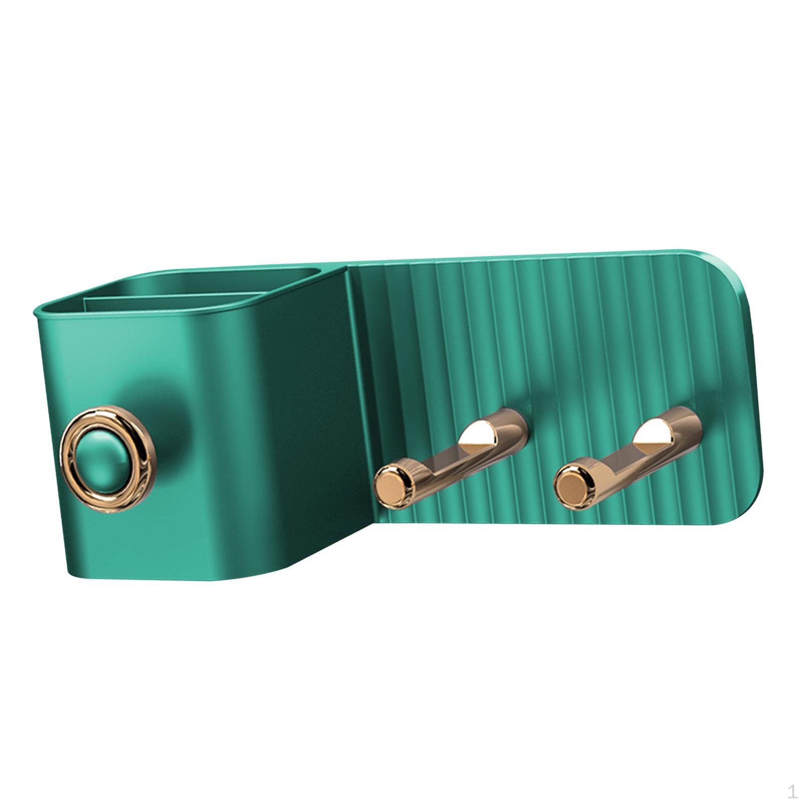 

Bathroom Wall Mounted Hairdryer Holder зелений