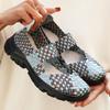 Women's Hand-knitted Loafers Sneakers Casual Lightweight Non-slip Walking Shoes Breathable Flats Dress Shoes Low-Top Work Loafer Shoes for Women