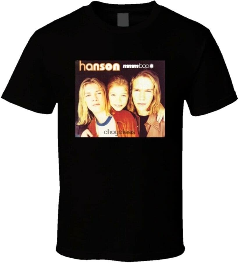 Hanson Mmmbop Pop Rock Music T Shirt S чёрный