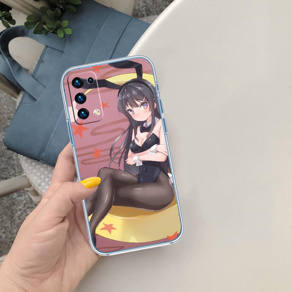 PP12 Bunny Cute Girl Anime Phone Case for Motorola Moto Edge 20 30 40 50 S30 Fusion Ultra Pro Neo Lite + G200 G23