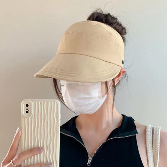 Women Sun Hat Hollow Dome Extended Brim Sun Protection Hat with Large Brim Outdoor Activities Breathable Hat