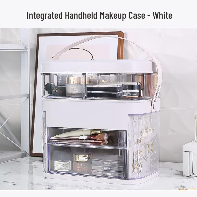 Jingxin LED Lighted Makeup Organizer with Mirror