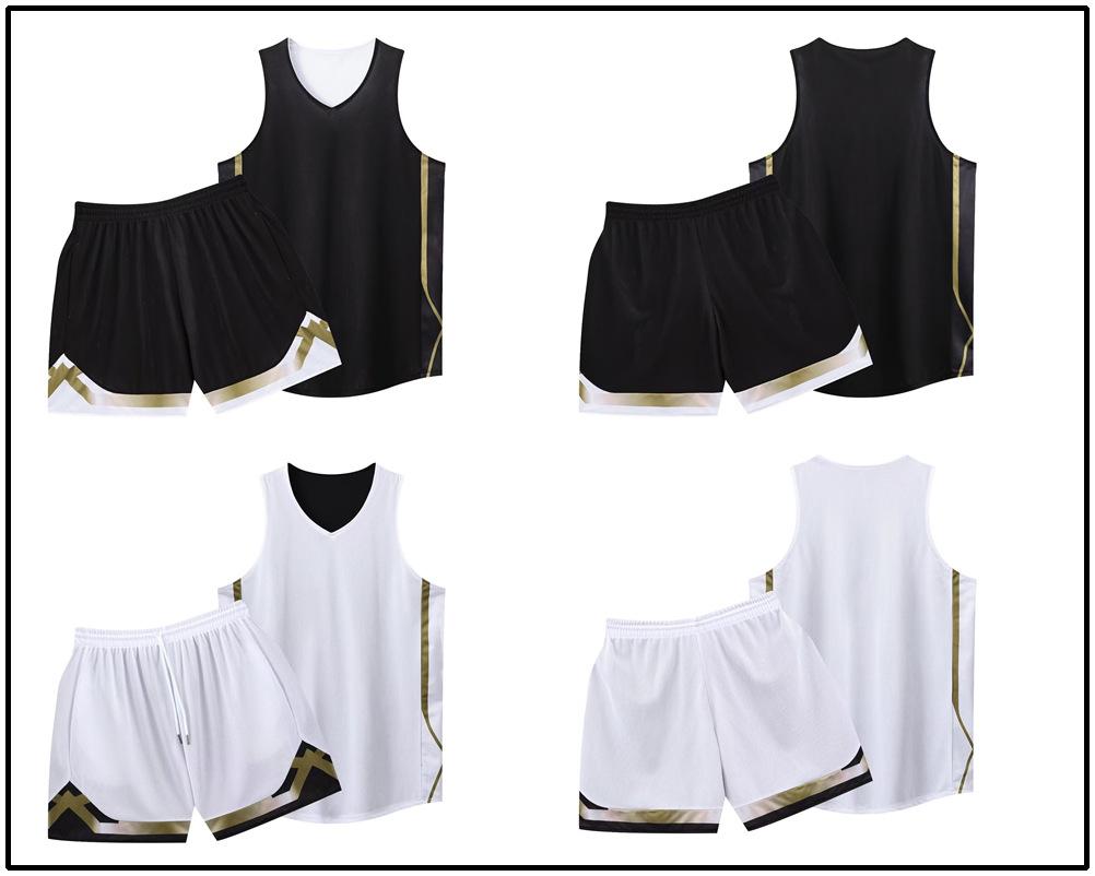 

324 American Double-Sided Basketball Jersey Suit Men S And Women S League Jerseys And Shorts Summer Training Competition Training Adult M-6Xl M/155