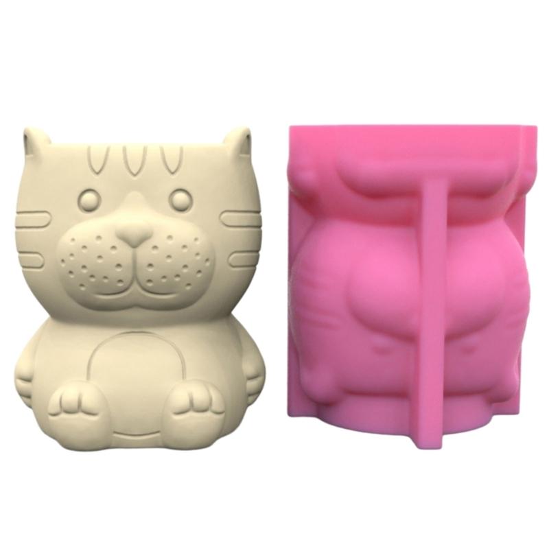 DIY Casting Plant Pots Mold Candle Molds, Silicone Crafts Mold Pendant 3D Geometric Candle Mold Candle Decorations Molds