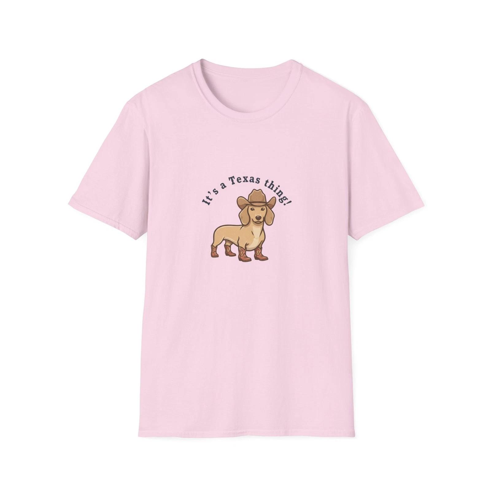 Texas Dog Unisex T-Shirt, Cute Dachshund Tee, Funny Animal Shirt, Gift for [...] 4XL