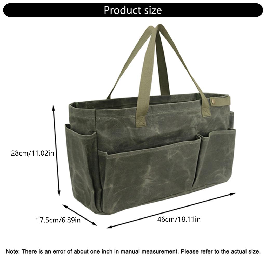 Heavy Duty Canvas Storage Bag for Outdoor Cooking Camping Pots Large Capacity Waterproof with Convenient Carry Handle