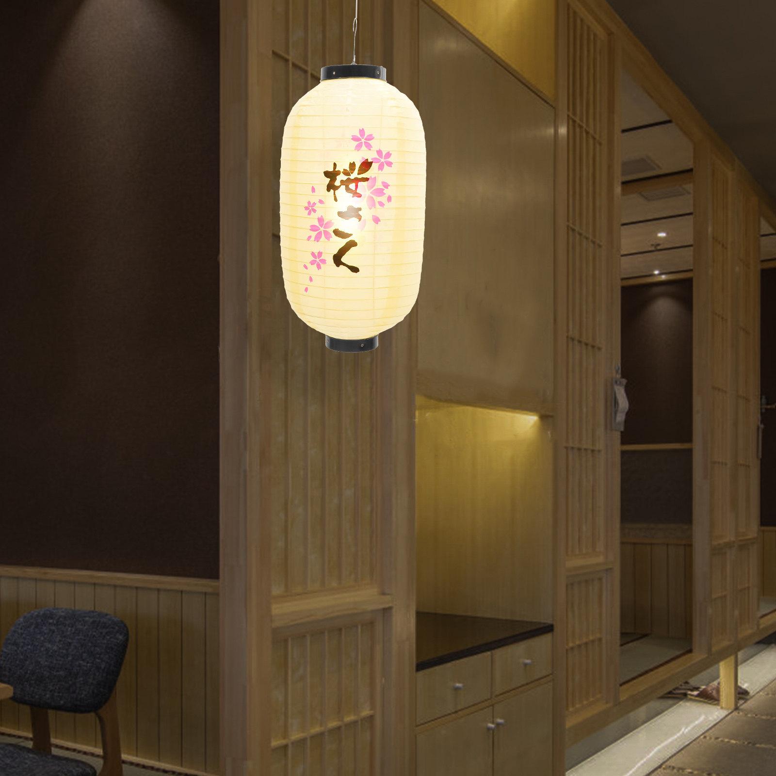 

Traditional Japanese Cherry Blossom Lantern Waterproof Festive Decor for Home Garden Restaurant Party Wedding Sushi Shop Izakaya other