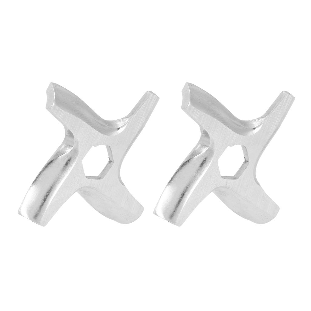 2PCS Meat Grinder Cutting Blades Stainless Steel Universal Electric Meat Grinder Blades Replacement