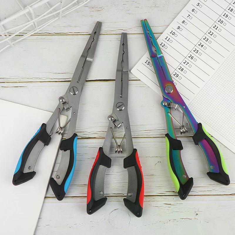 Multi-functional Fish Pliers Ergonomics Anti-slip Cut Fishing Line Fishing Tied Hooks Pliers Outdoor Tools Line Cutter