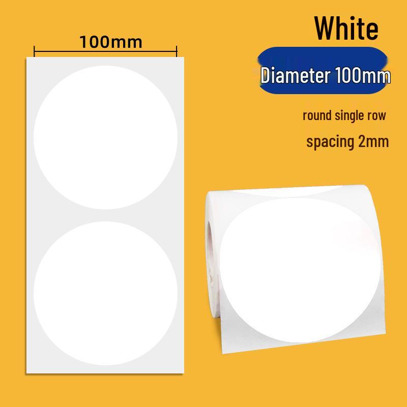 

Папір для самоклеючих етикеток зі штрих-кодом з кольоровим покриттям - Круглі наліпки різних розмірів