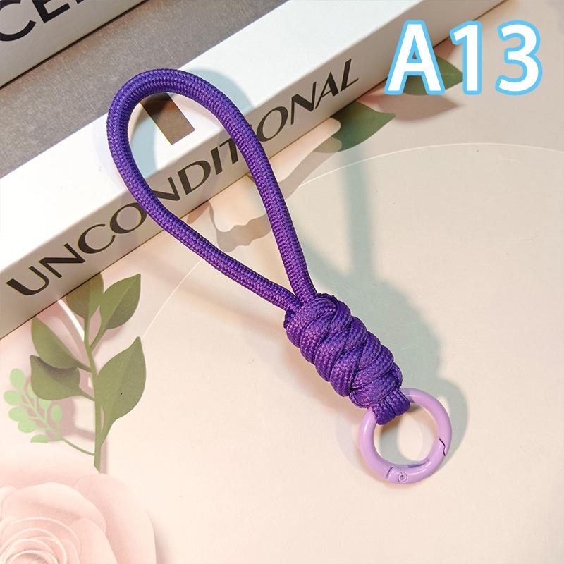 1pcs Paracord Braided Woven Keychain Lanyard Buckle Emergency Survival Bagpack Key Ring Wristlet Strap Car Trinket Key Holder