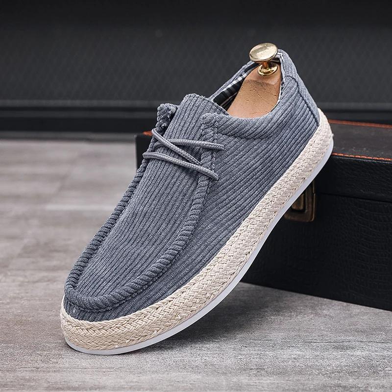 Fashion Dropshipping Canvas Sneakers Men Sport Casual Shoes for Men Summer Slip on Loafers Men man Chunky Comfortable Walking Shoes Male