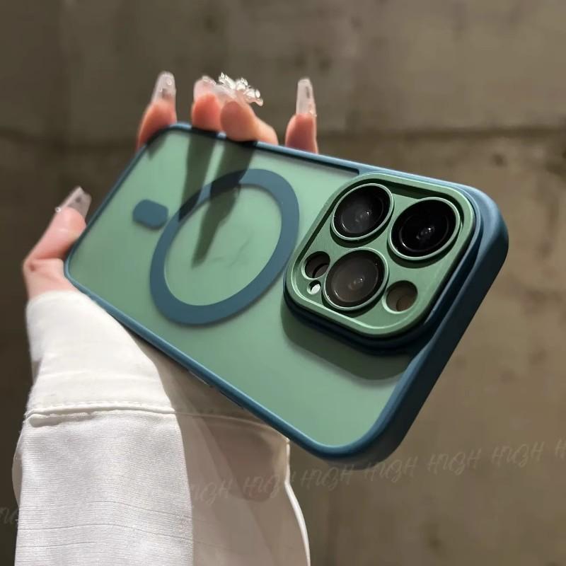 Comes with Lens Film, Skin Matte, Magnetic, Wireless Charging, Suitable for Iphone16promax Mobile Phone Case, Apple 15.