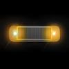 Universal Solar Powered Warning Strobe Light Wireless Vibration Sensor Anti Rear End Signal Lamp For Car Auto Motorcycle