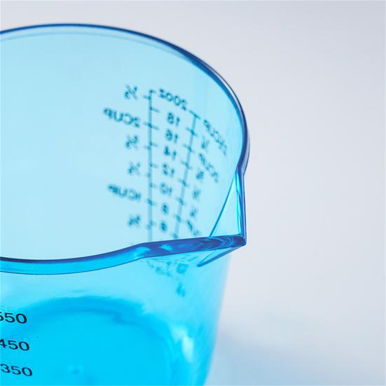 Klare Skala mit Messbechergriff Plastik Messbecher mit Skala für Küche