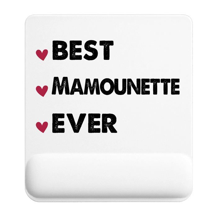 Tapis de souris - PLANETEE - Best Mamounette Ever - 22x18 cm - Épaisseur 3 mm - Impression sublimation HD