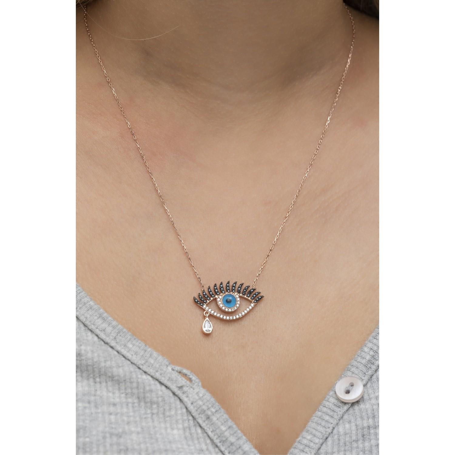 

Ожерелье с глазом из стерлингового серебра 925 пробы