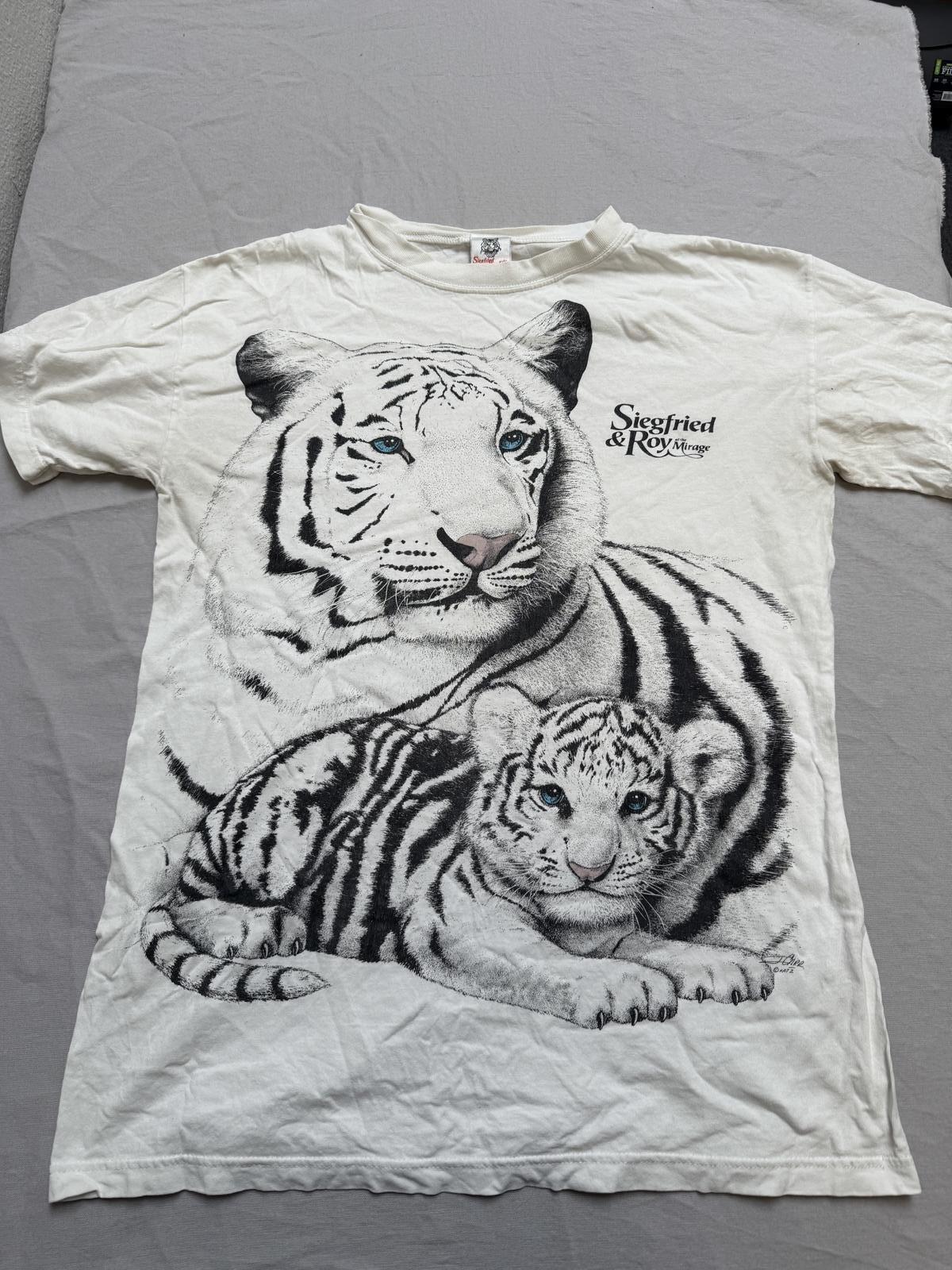VTG Siegfried and Roy T-shirt Mirage Vegas Bengal Tigers XL
