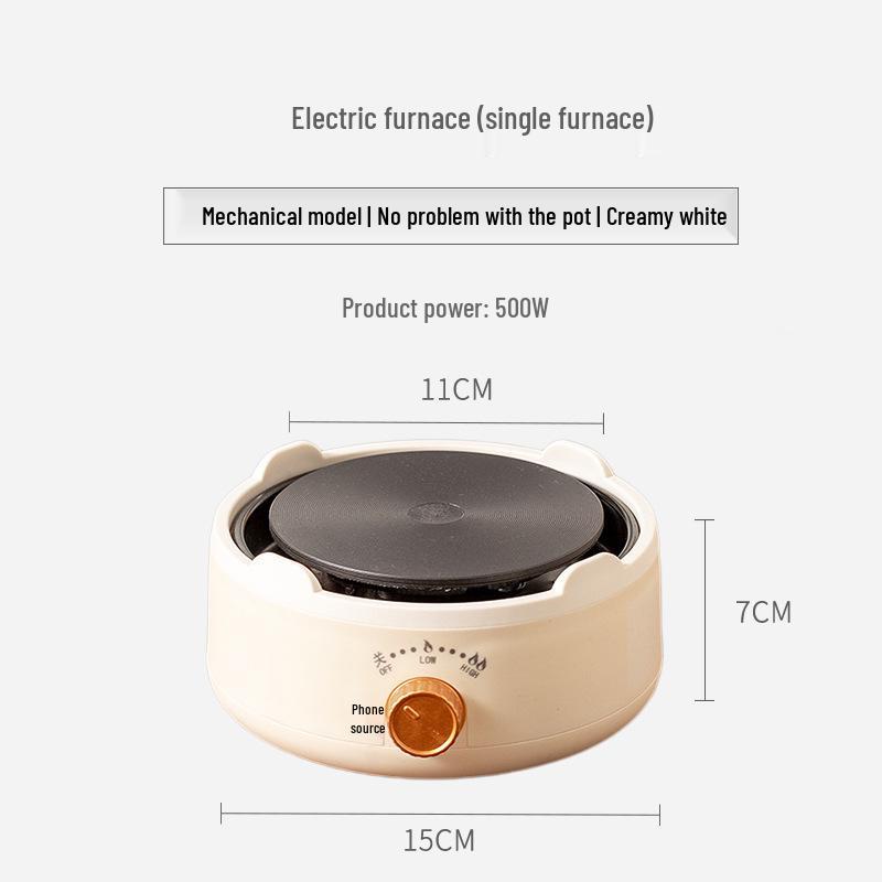 Electric Ceramic Tea & Coffee Kettle with Heater and Moka Pot