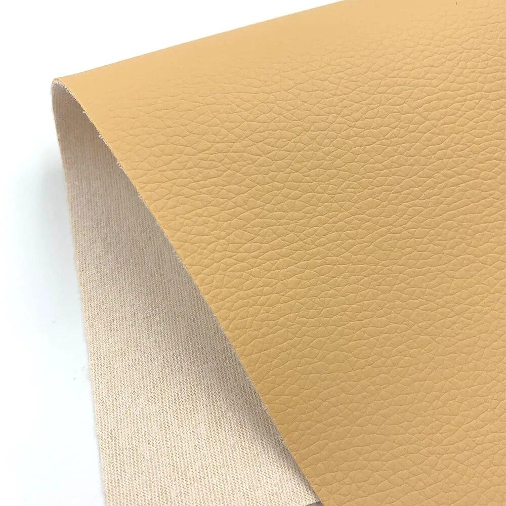 Litchi PU Leatherette Faux Leather Fabric Synthetic For Sewing Bow Bag Brooches Sofa Car Doll DIY Hademade Material