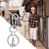 Horse Tie Ring Stainless Steel Training Equipment Quick Release Horse Tie Ring Reins For Stables Carriages Grooming Station Wash