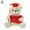 18cm Doctor Teddy Bear Plush Toy Graduation Memorial Gift Bear Toy Knowledgeable Trend Graduation Bear Pillow Plush Decorat Q0c0