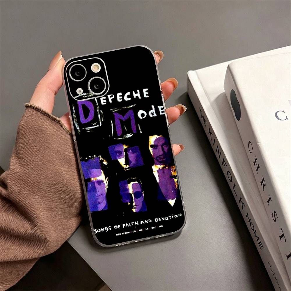 B-Band Depeches Modes Phone Case For iPhone17,16,15,14,13,12,11 Plus,Pro Max Soft Transparent Cover