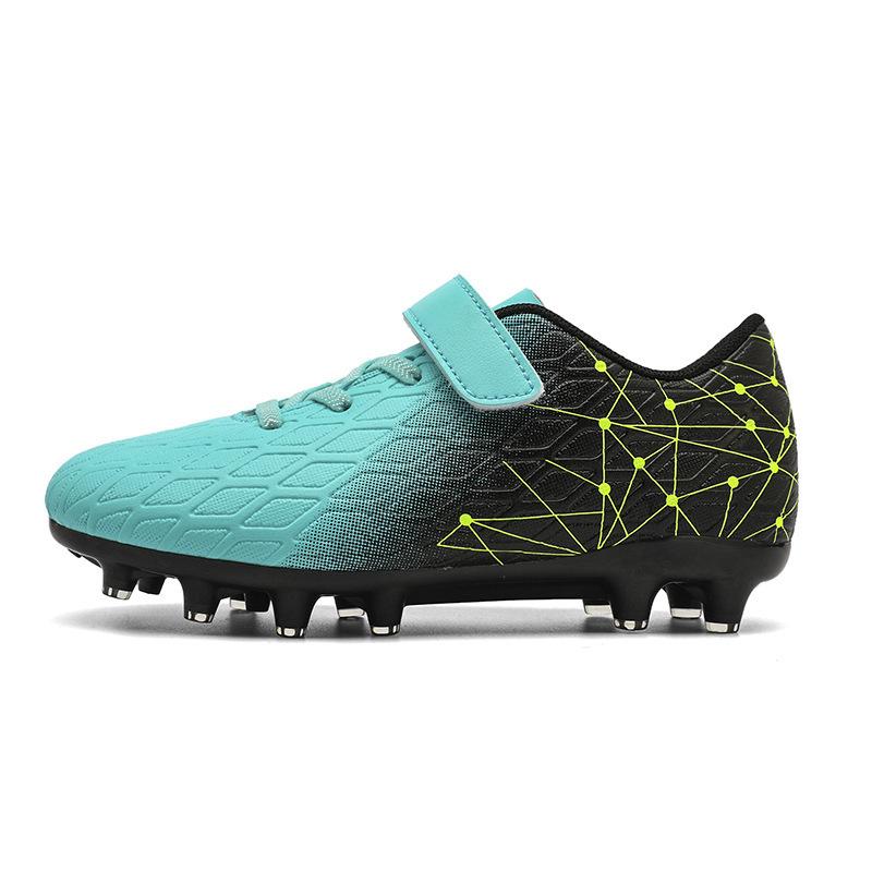 Children's Football Shoes Low-top Velcro Students Anti-skid Professional Training Shoes Long Broken Nails Football Shoes