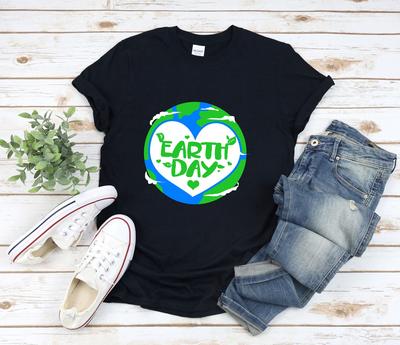 Earth Day and Kids Tshirt, Cute Earth and Kids Tshirt, Earth Day Tee, Environmentalist Gifts, Environment Activism, Planet Earth and Kids Tshirt