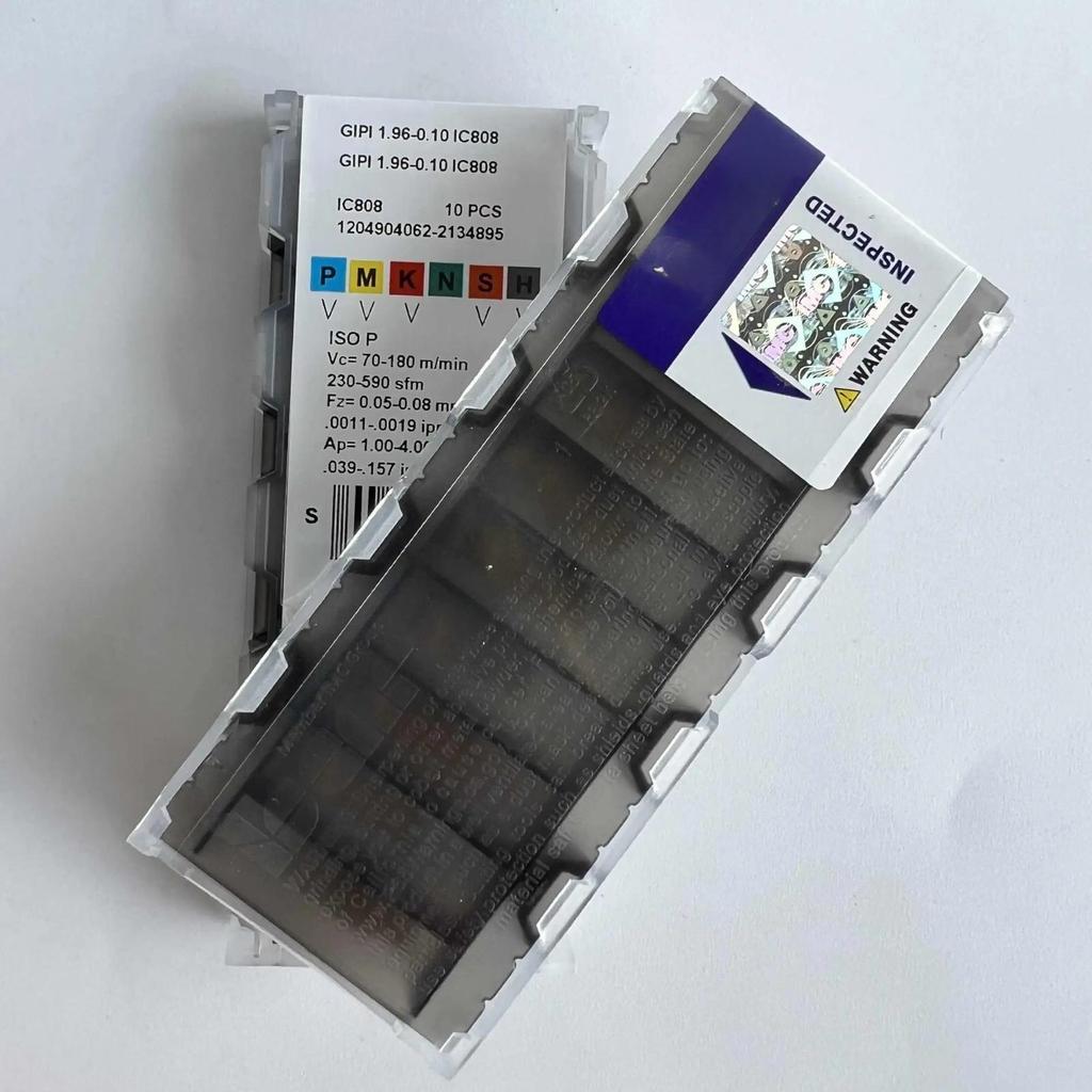 Original / GIPI1.96-0.10 IC808  /Industrial indexable Carbide Inserts 10 PCS