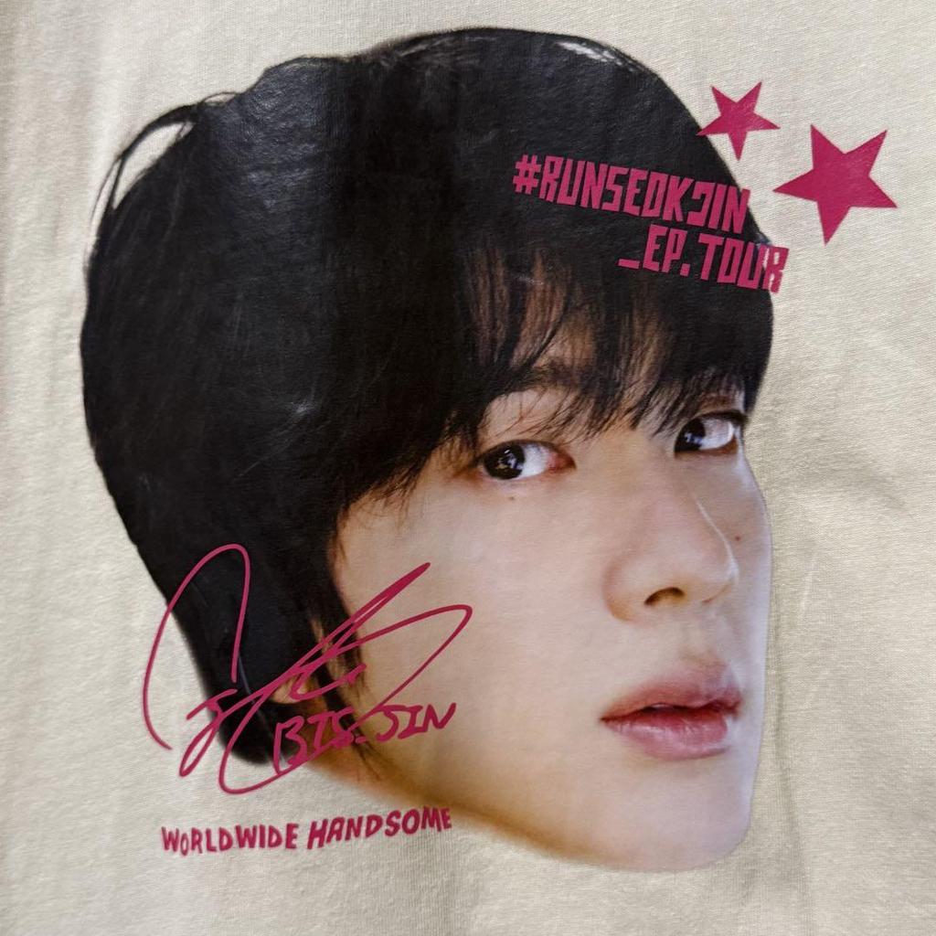 [USED] RUNSEOKJIN BTS Jin Face T-Shirt Seoul Concert Size M