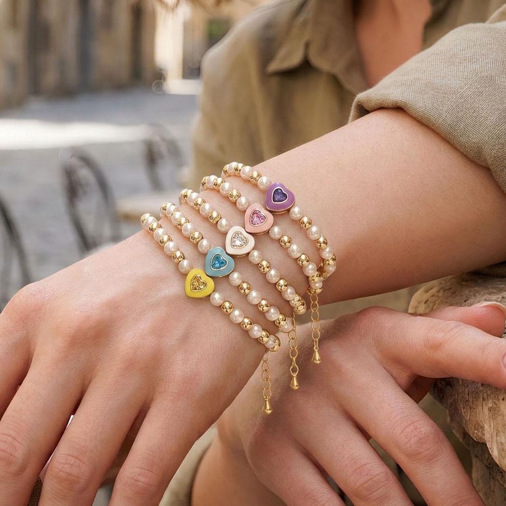 Sweetheart Pearl Bead Bracelet - Fashionable Light Luxury Versatile Shell Jewelry