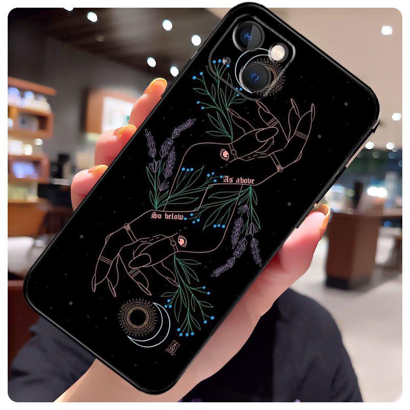 Witches Moon Witchy Mystery Totem Case For iPhone 15 Pro Max 14 13 12 11 16 17 Pro Max mini 15 16 Plus 16e 17 Air Phone Cover