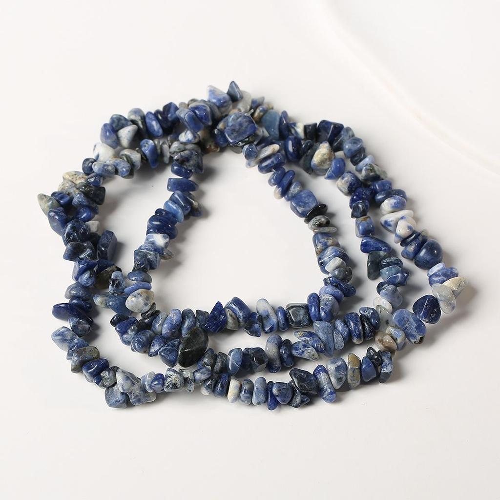 80cm Natürliche Amethyst Splitterkette - Poliert, Unregelmäßige Streifen für DIY Schmuck & Armbänder