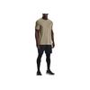 Under Armour Vintage Logo Print Training Crew Neck Short Sleeve T-Shirt Men Tops Gray 1361131-037