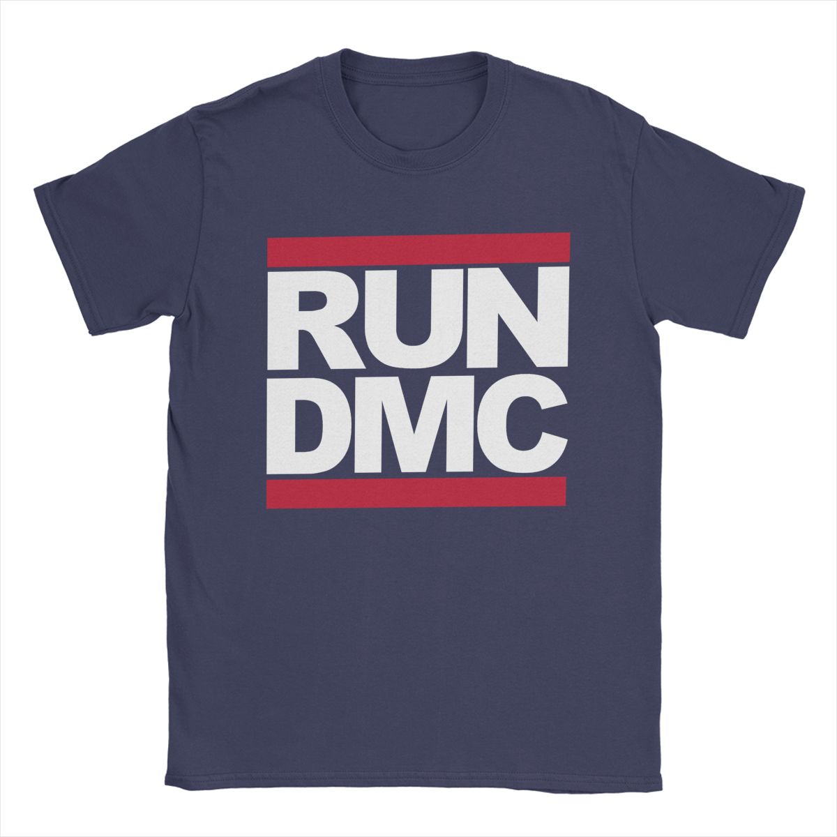 

Run DMC Logo T-Shirts for Men Awesome Cotton Tee Shirt Round Neck Short Sleeve T Shirt Birthday Present Tops 4XL