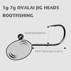 5Pcs 3.5G 5G 7G 10G Worm Hook With Round Sinker Offset Fishing Hook High Carbon Steel Jig Head Crank Hook Carp Anzol Fishhook