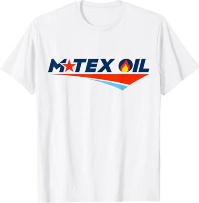 

MTEX Oil Logo Vintage Energy Style Landman Series white T-Shirt S