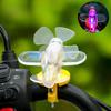 1Pc Electric Vehicle Decoration Luminous Small Plane Bicycle LED Lanterns New Creative Car Ambient Light Decoration Ornament