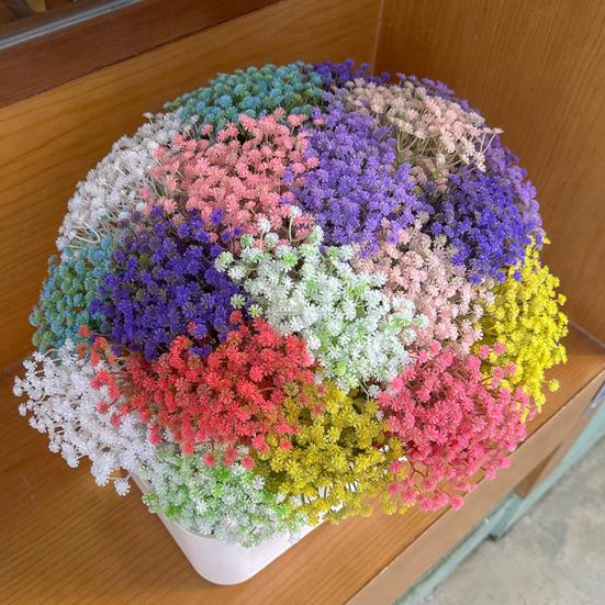 10 Pcs Baby Breath Artificial Flowers Real Touch Fake Baby Breath Flowers Bulk Faux Gypsophila Bouquet with Stems for Wedding Home Party Garden Decor